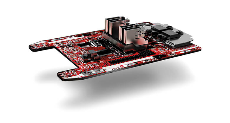 The circuit board for a battery