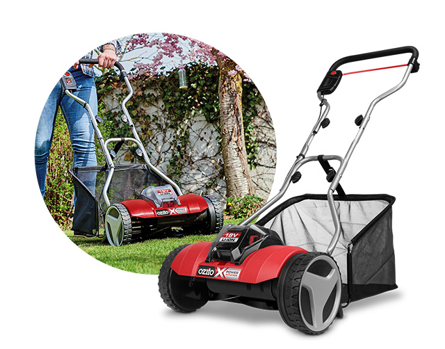 Ozito cordless lawn mower sale