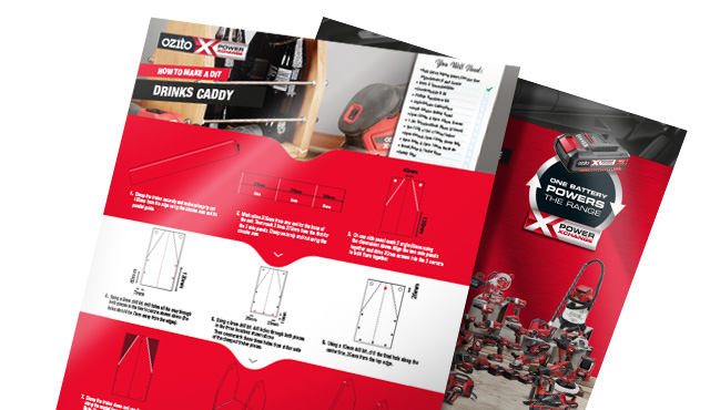 Instructions for building a drinks caddy