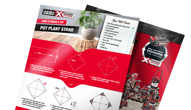  Building instructions for a pot plant stand