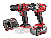 A cordless screwdiver and a impact wrench