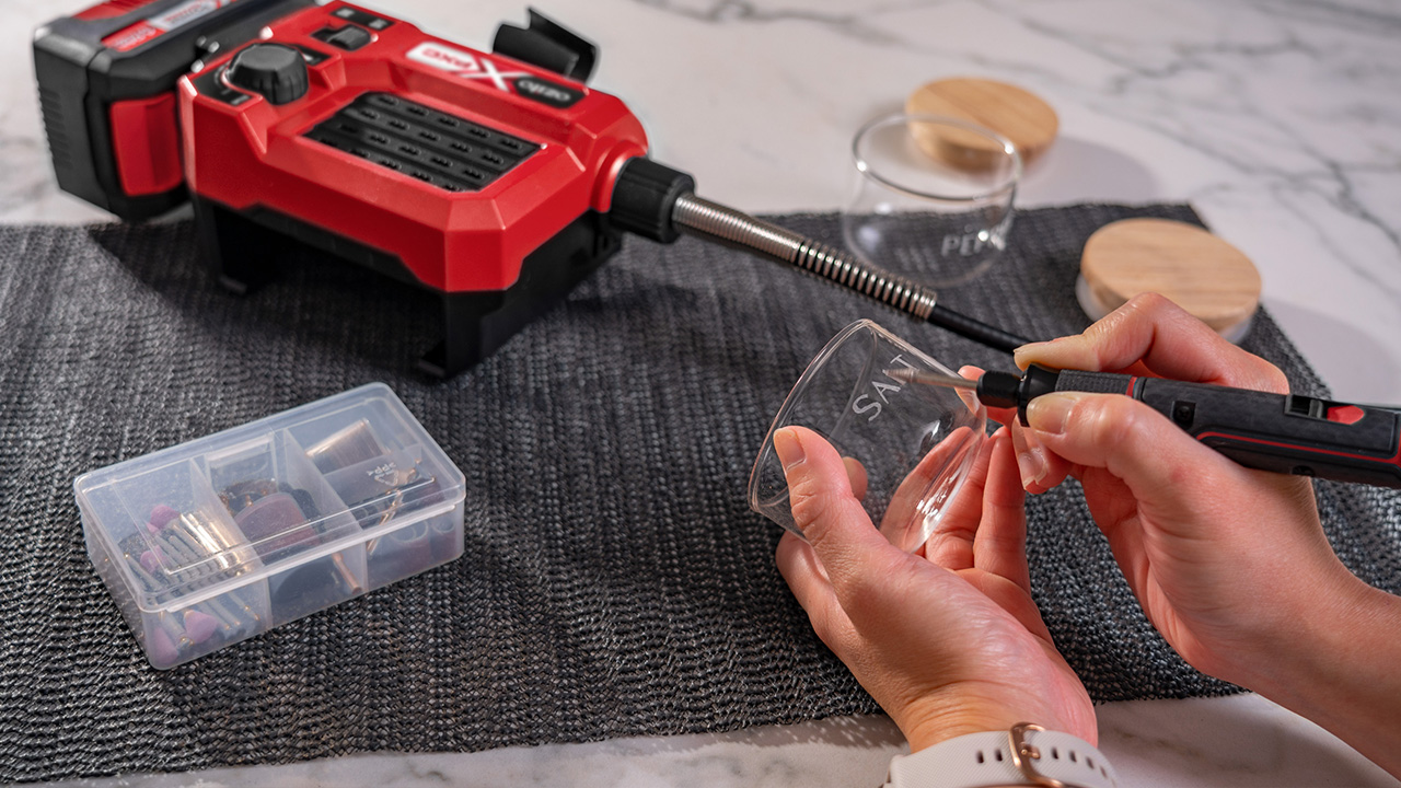 Get Crafty with the PXC 18V Rotary Tool Station Ozito .nz