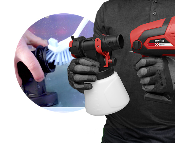 How to clean a spray gun