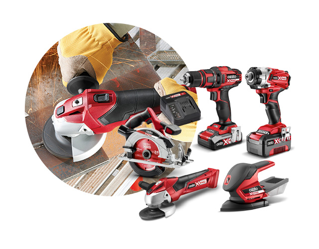 Ozito 5 piece cordless shop combo kit