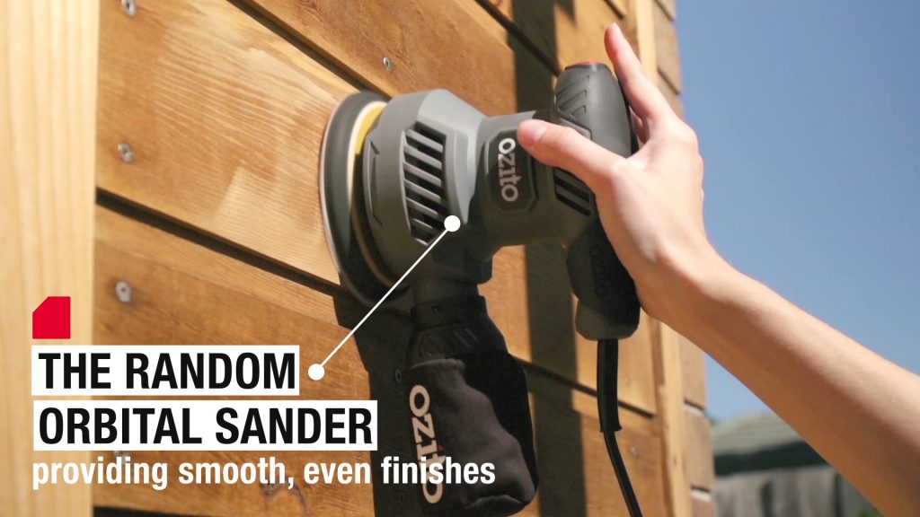 Working with a sander 